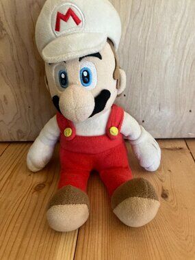 Mario 11" Fire Red Plushie Super Mario Bros Nintendo